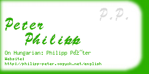 peter philipp business card